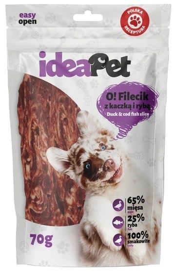 IdeaPet IdeaPet O! Fileciki z kaczką i rybą 70g