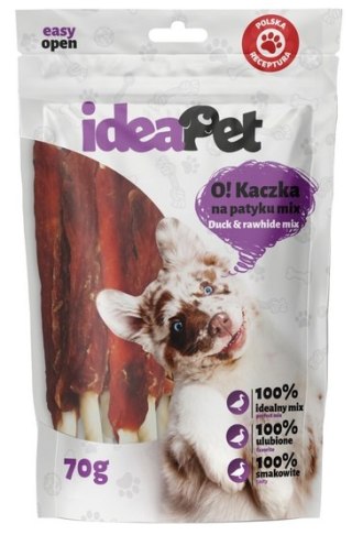 IdeaPet IdeaPet O! Kaczka na patyku mix 70g