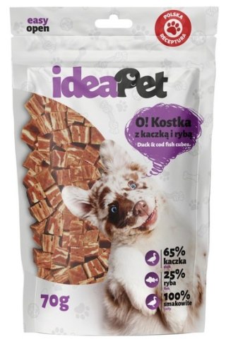 IdeaPet IdeaPet O! Kostka z kaczką i rybą 70g