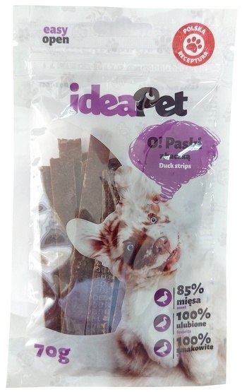 IdeaPet IdeaPet O! Paski z kaczką 70g