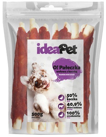 IdeaPet IdeaPet Pałeczka wołowa z kaczką 500g