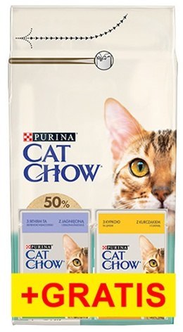 Purina Cat Chow Purina Cat Chow Special Care Hairball Control 1,5kg + saszetki 2x85g gratis