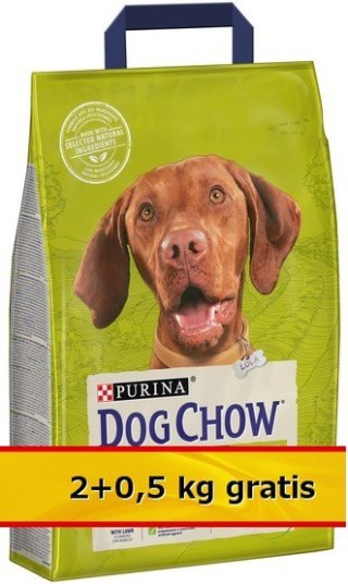 Purina Dog Chow Purina Dog Chow Adult Jagnięcina 2,5kg (2+0,5kg)