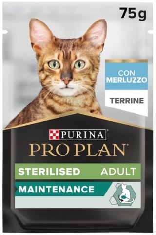 Purina Pro Plan Purina Pro Plan Cat Sterilised dorsz saszetka 75g