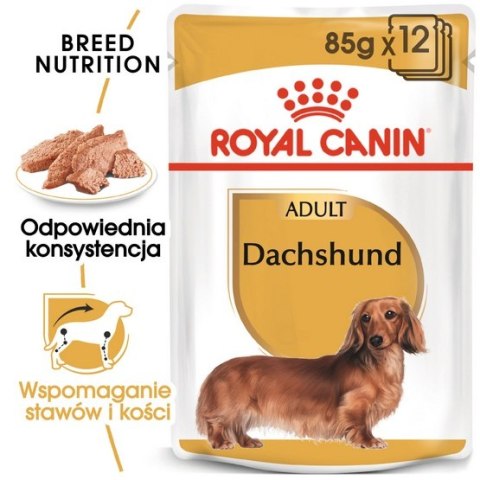 Royal Canin Breed Royal Canin Dachshund karma mokra - pasztet, dla psów dorosłych rasy jamnik saszetka 85g