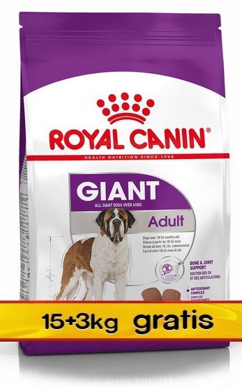 Royal Canin Size Royal Canin Giant Adult karma sucha dla psów dorosłych, od 18/24 miesiąca życia, ras olbrzymich PROMOCJA 18kg (