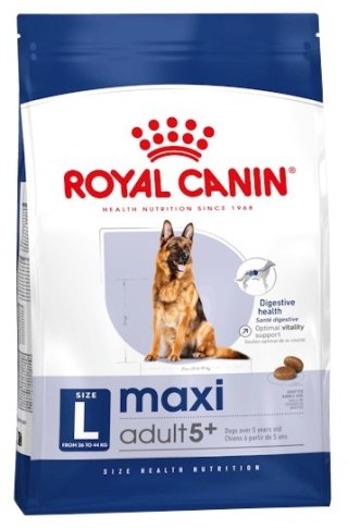 Royal Canin Size Royal Canin Maxi Adult 5+ karma sucha dla psów starszych, od 5 do 8 roku życia, ras dużych 15kg