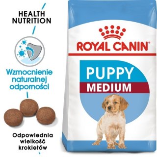 Royal Canin Size Royal Canin Medium Puppy karma sucha dla szczeniąt, od 2 do 12 miesiąca, ras średnich 1kg