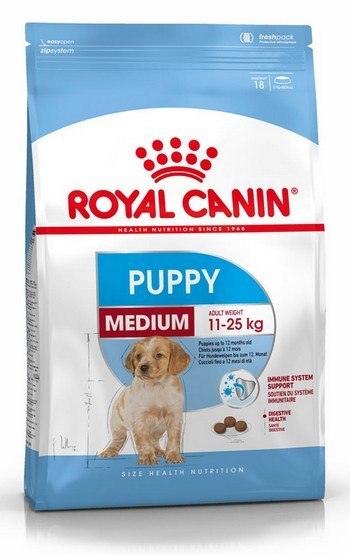 Royal Canin Size Royal Canin Medium Puppy karma sucha dla szczeniąt, od 2 do 12 miesiąca, ras średnich 1kg