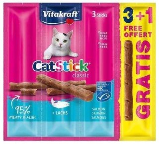 Vitakraft Vitakraft Cat Stick Classic łosoś 4szt (3+1 gratis)