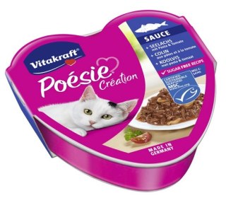 Vitakraft Vitakraft Poesie sos dorsz z makaronem w sosie pomidorowym tacka 85g