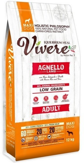 Vivere Vivere Dog Maxi Adult Lamb 12kg