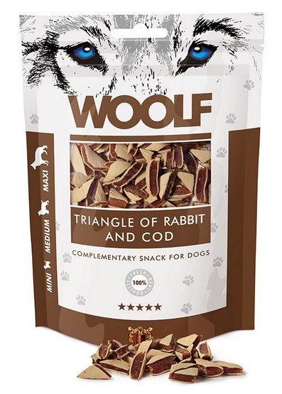 Woolf Woolf Rabbit & COD Triangle 100g