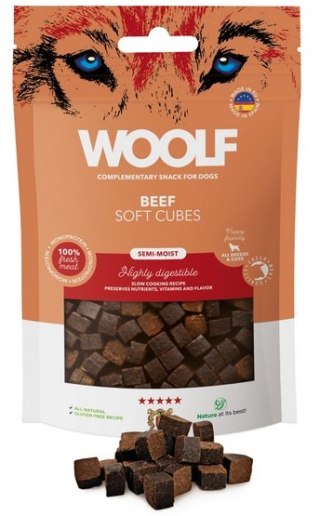 Woolf Woolf Soft Cubes Monoprotein Beef 100g