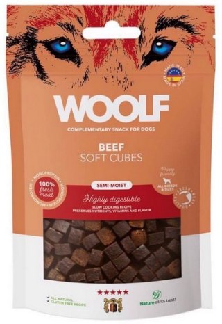 Woolf Woolf Soft Cubes Monoprotein Beef 100g