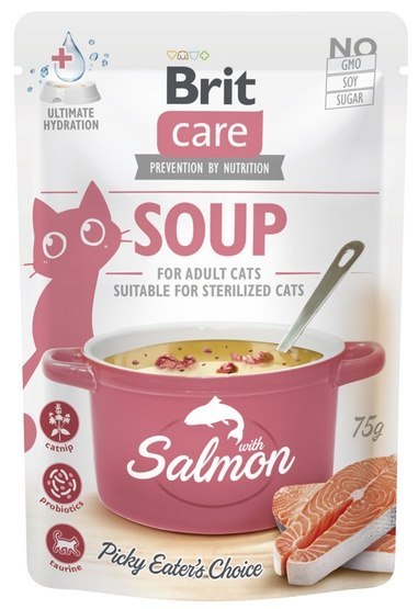 Brit Brit Care Cat Soup Salmon saszetka 75g