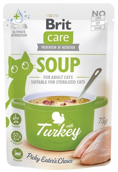 Brit Brit Care Cat Soup Turkey saszetka 75g