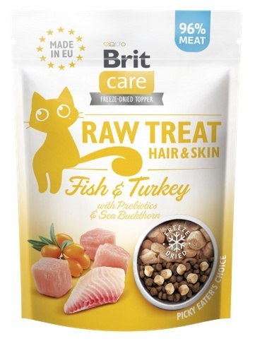 Brit Brit Raw Treat Cat Hair & Skin 40g