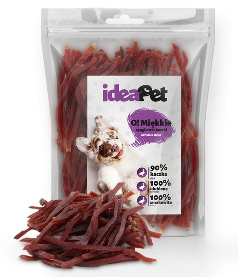 IdeaPet IdeaPet O! Miękkie Spaghetti z kaczki 500g IdeaPet IdeaPet O! Miękkie Spaghetti z kaczki 500g