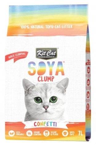 Kit Cat Kit Cat Żwirek ECO SoyaClump Confetti 7L / 2,5kg