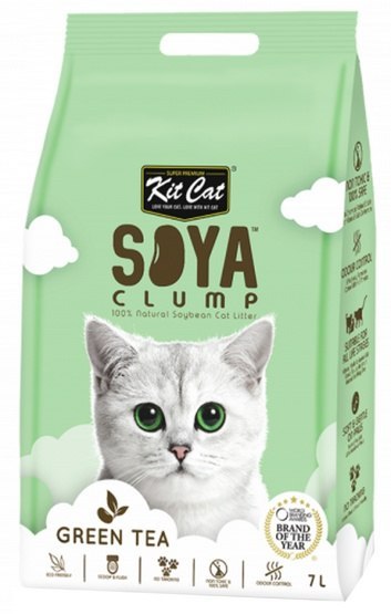 Kit Cat Kit Cat Żwirek ECO SoyaClump Green Tea 7L / 2,5kg