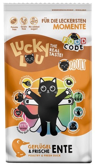 Lucky Lou Lucky Lou Food Code Lifestage Adult Geflugel & Ente 340g