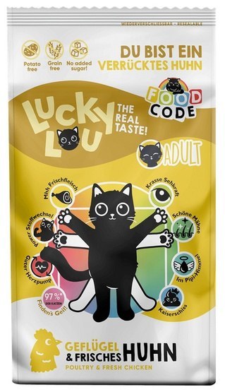 Lucky Lou Lucky Lou Food Code Lifestage Adult Geflugel & Huhn 340g