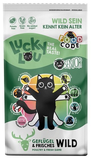 Lucky Lou Lucky Lou Food Code Lifestage Senior Geflugel & Wild 340g