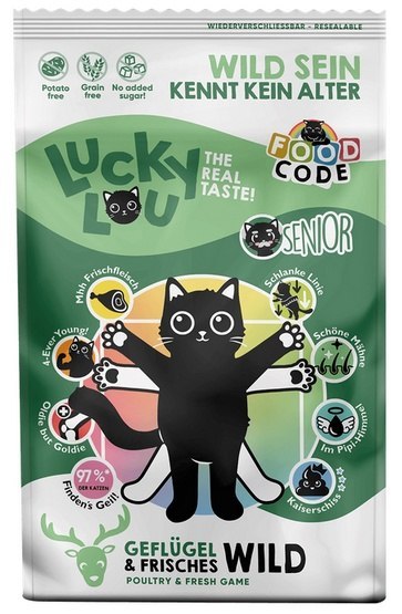 Lucky Lou Lucky Lou Food Code Lifestage Senior Geflugel & Wild 750g