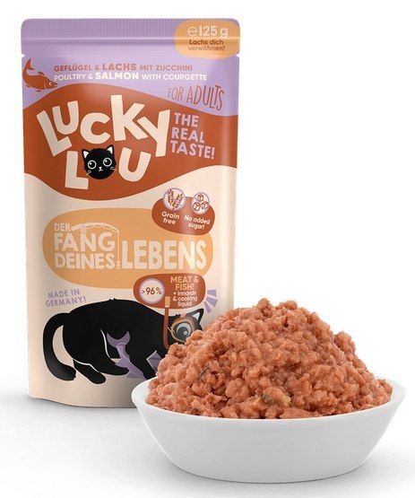 Lucky Lou Lucky Lou Lifestage Adult Drób i łosoś saszetka 125g