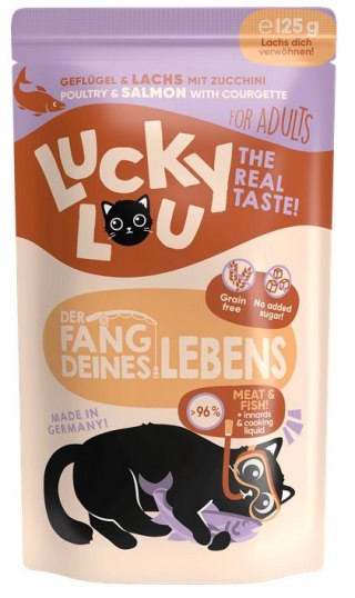 Lucky Lou Lucky Lou Lifestage Adult Drób i łosoś saszetka 125g