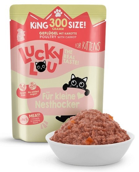 Lucky Lou Lucky Lou Lifestage Kitten Drób saszetka 300g