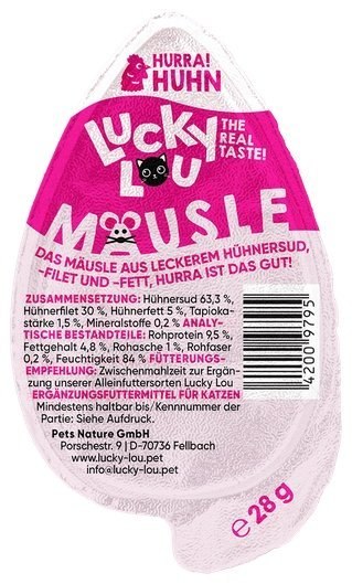 Lucky Lou Lucky Lou Mausle Kurczak 28g