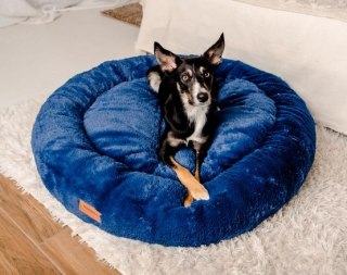MIMIKO Pets MIMIKO Pets Legowisko Shaggy okrągłe XXL 100cm chabrowe