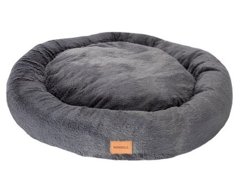 MIMIKO Pets MIMIKO Pets Legowisko Shaggy okrągłe XXL 100cm grafitowe MIMIKO Pets MIMIKO Pets Legowisko Shaggy okrągłe XXL 100cm grafitowe