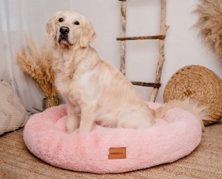 MIMIKO Pets MIMIKO Pets Legowisko Shaggy okrągłe XXL 100cm różowe