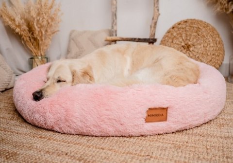 MIMIKO Pets MIMIKO Pets Legowisko Shaggy okrągłe XXL 100cm różowe MIMIKO Pets MIMIKO Pets Legowisko Shaggy okrągłe XXL 100cm różowe