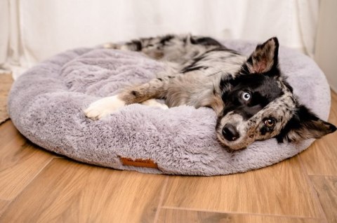 MIMIKO Pets MIMIKO Pets Legowisko Shaggy okrągłe XXL 100cm szare MIMIKO Pets MIMIKO Pets Legowisko Shaggy okrągłe XXL 100cm szare