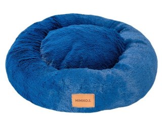 MIMIKO Pets MIMIKO Pets Legowisko Shaggy okrągłe L 60cm chabrowe
