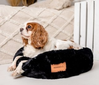 MIMIKO Pets MIMIKO Pets Legowisko Shaggy okrągłe L 60cm czarne