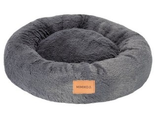 MIMIKO Pets MIMIKO Pets Legowisko Shaggy okrągłe L 60cm grafitowe