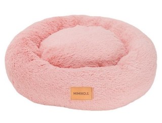 MIMIKO Pets MIMIKO Pets Legowisko Shaggy okrągłe L 60cm różowe