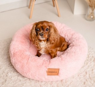 MIMIKO Pets MIMIKO Pets Legowisko Shaggy okrągłe L 60cm różowe