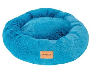 MIMIKO Pets MIMIKO Pets Legowisko Shaggy okrągłe L 60cm turkusowe