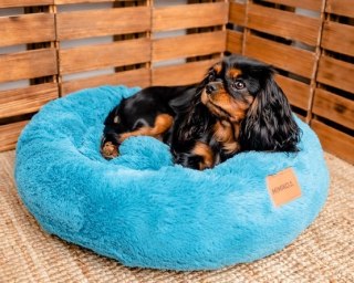 MIMIKO Pets MIMIKO Pets Legowisko Shaggy okrągłe L 60cm turkusowe