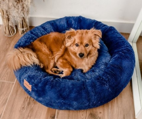 MIMIKO Pets MIMIKO Pets Legowisko Shaggy okrągłe XL 75cm chabrowe MIMIKO Pets MIMIKO Pets Legowisko Shaggy okrągłe XL 75cm chabrowe