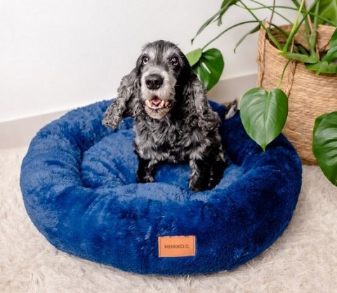 MIMIKO Pets MIMIKO Pets Legowisko Shaggy okrągłe XL 75cm chabrowe MIMIKO Pets MIMIKO Pets Legowisko Shaggy okrągłe XL 75cm chabrowe