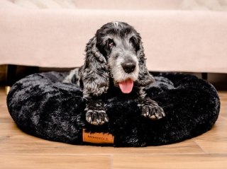 MIMIKO Pets MIMIKO Pets Legowisko Shaggy okrągłe XL 75cm czarne