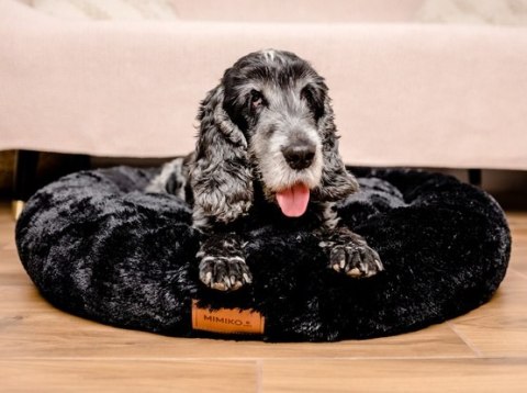 MIMIKO Pets MIMIKO Pets Legowisko Shaggy okrągłe XL 75cm czarne