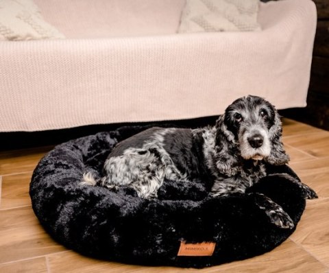 MIMIKO Pets MIMIKO Pets Legowisko Shaggy okrągłe XL 75cm czarne